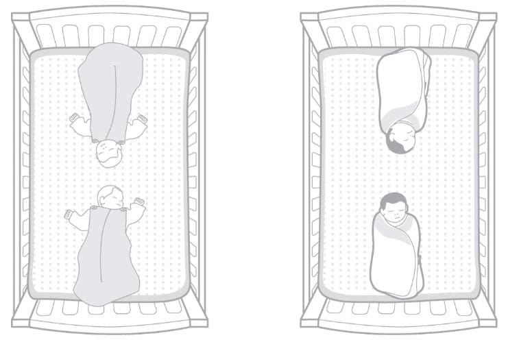 sleeping twins safely